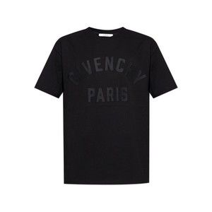 Givenchy Embroidered Slogan Black T-Shirt With Crew Neck - NWT